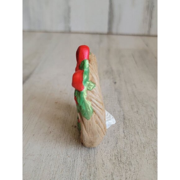 Vintage goose wreath mistletoe bow ornament Xmas - Picture 4 of 6